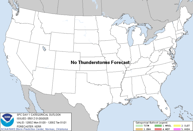 20250120 1200 UTC Day 1 Outlook Graphic