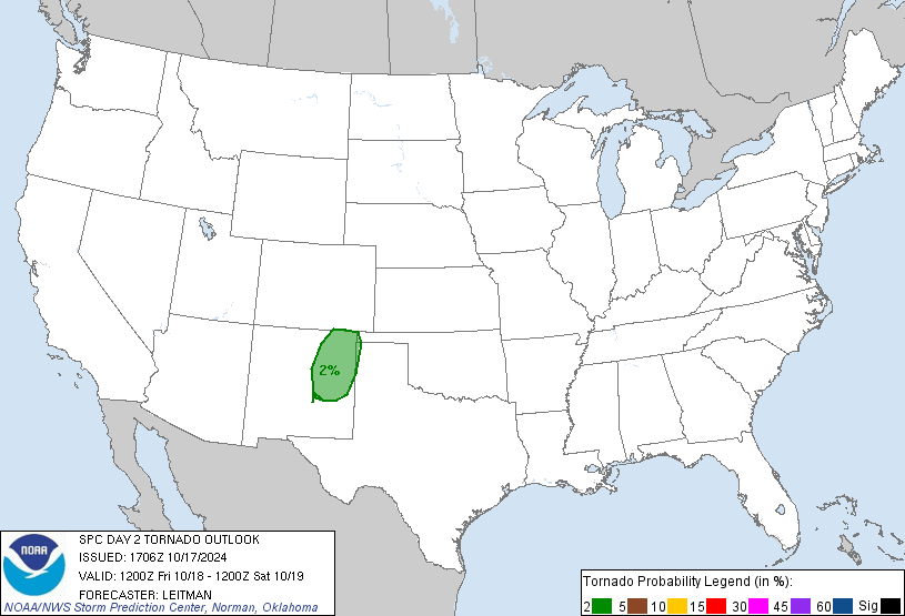 20241017 1730 UTC Day 2 Tornado Probabilities Graphic