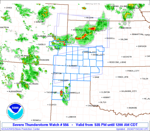 WW0556 Initial Radar image