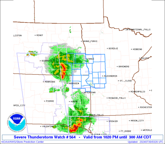 WW0564 Initial Radar image