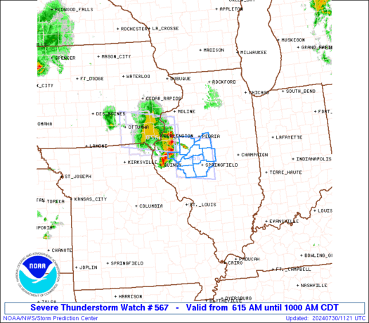 WW0567 Initial Radar image