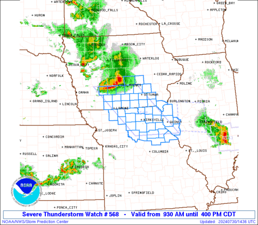 WW0568 Initial Radar image