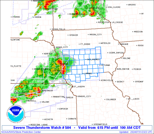 WW0584 Initial Radar image