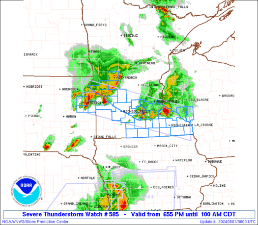 WW0585 Initial Radar image