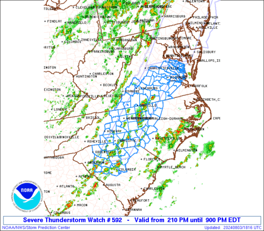 WW0592 Initial Radar image