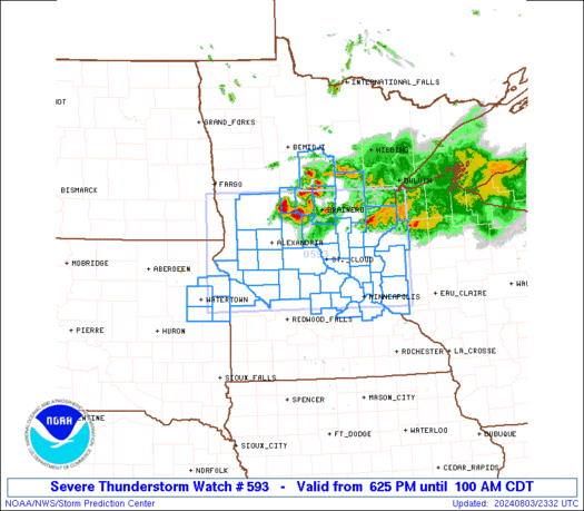 WW0593 Initial Radar image