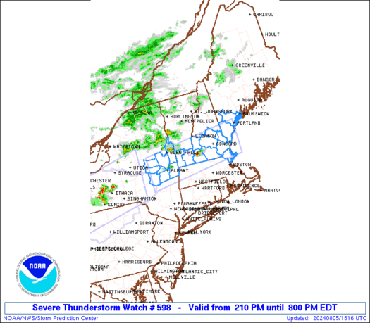 WW0598 Initial Radar image