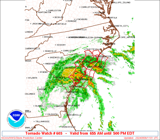 WW0603 Initial Radar image