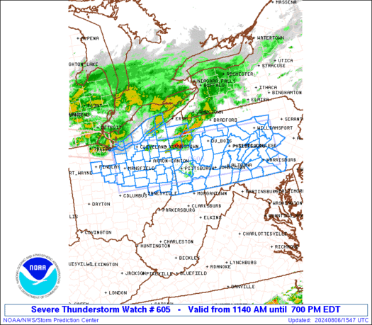 WW0605 Initial Radar image