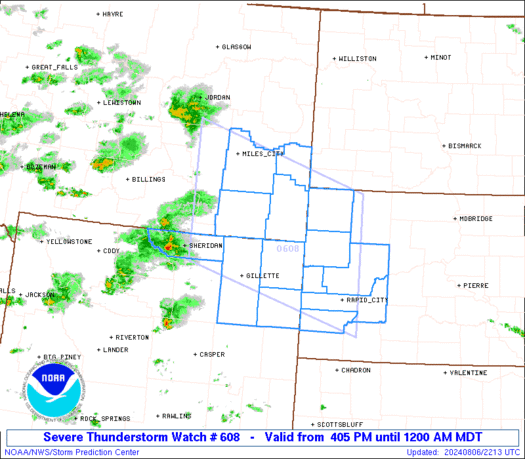 WW0608 Initial Radar image