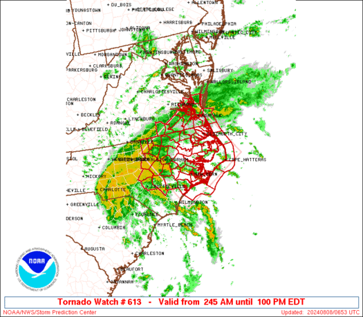 WW0613 Initial Radar image