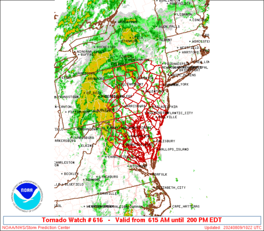 WW0616 Initial Radar image