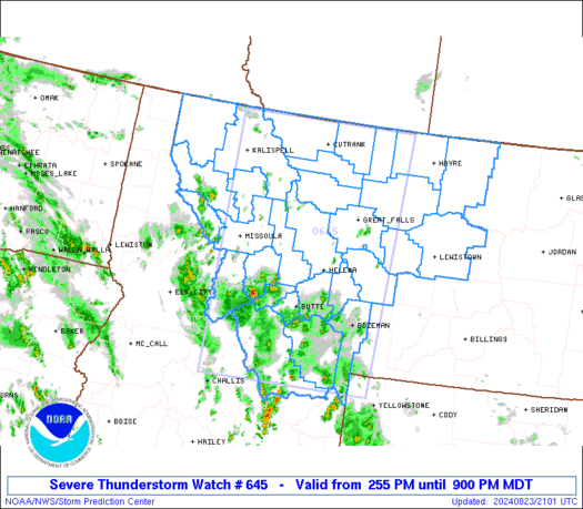 WW0645 Initial Radar image