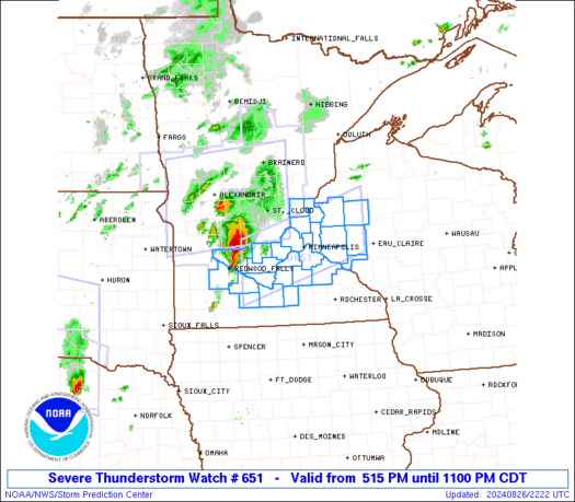 WW0651 Initial Radar image