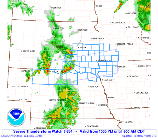 WW0654 Initial Radar image