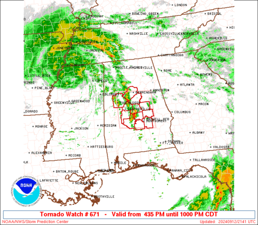 WW0671 Initial Radar image