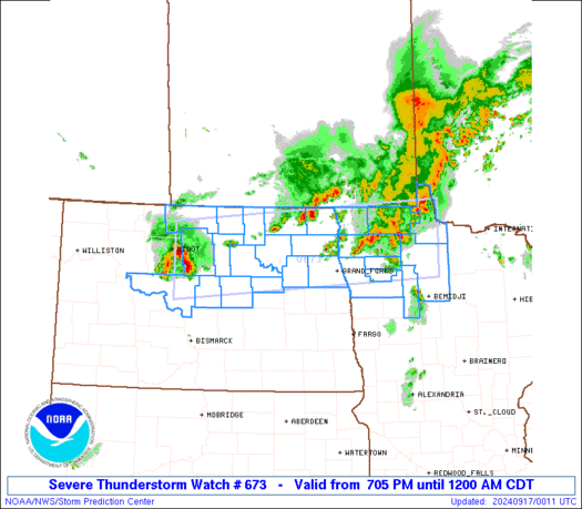 WW0673 Initial Radar image