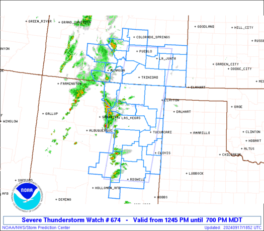 WW0674 Initial Radar image