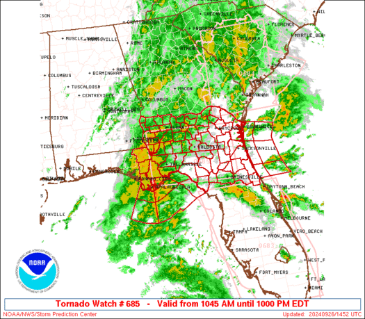 WW0685 Initial Radar image