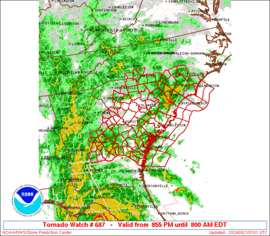 WW0687 Initial Radar image