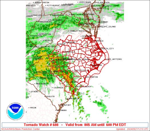 WW0688 Initial Radar image