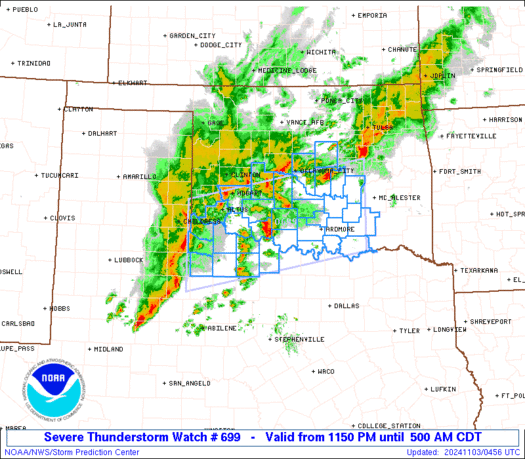 WW0699 Initial Radar image