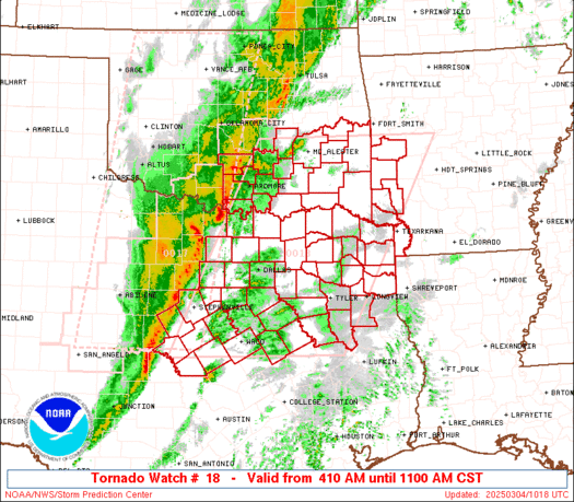 WW0018 Initial Radar image