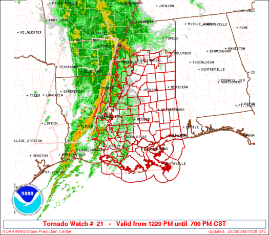 WW0021 Initial Radar image