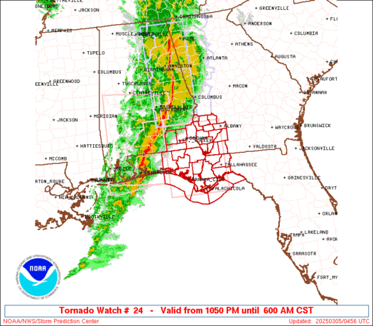 WW0024 Initial Radar image