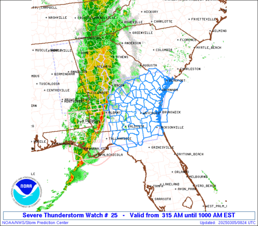 WW0025 Initial Radar image