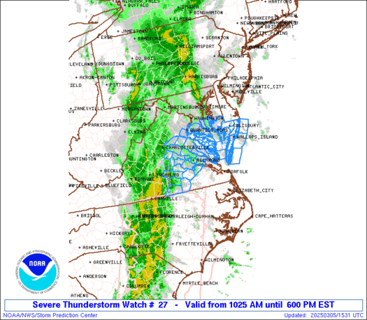 WW0027 Initial Radar image