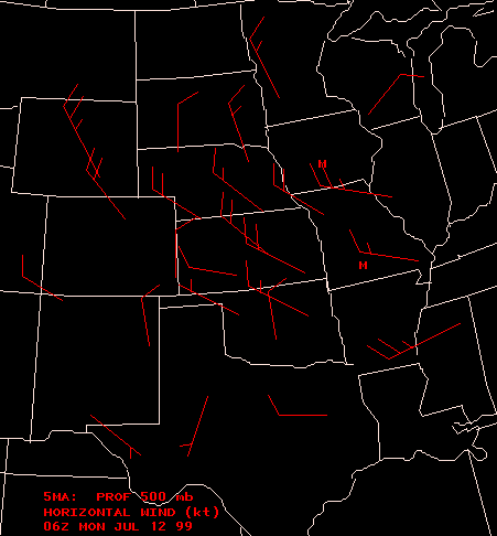 SPC Wind Profiler Image Display Example 